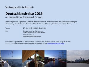 Deutschlandreise 2015 - Flyer